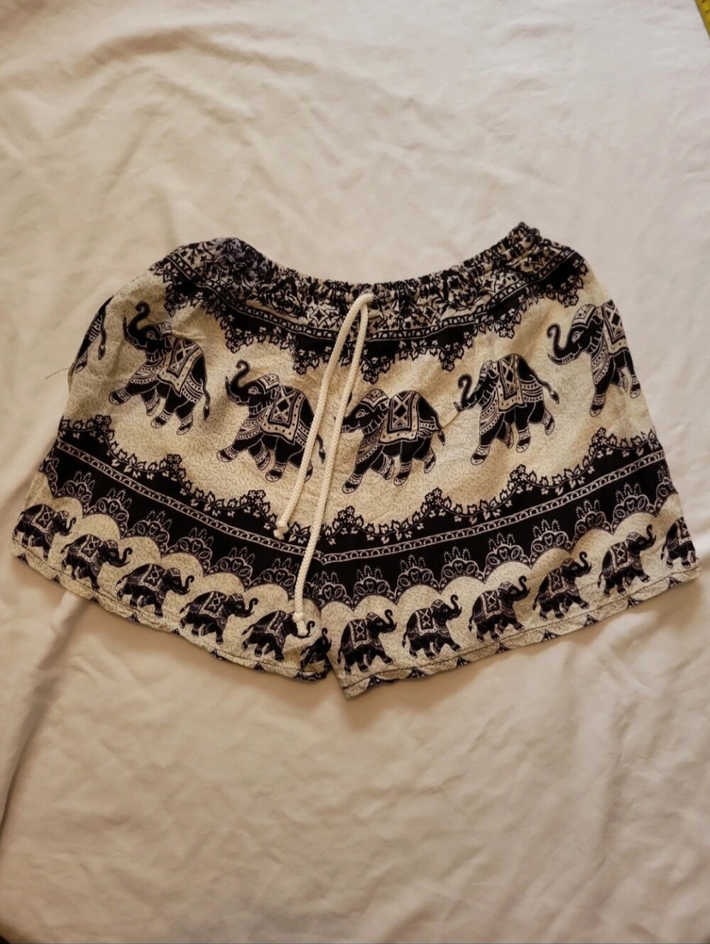 Elephant Print Shorts